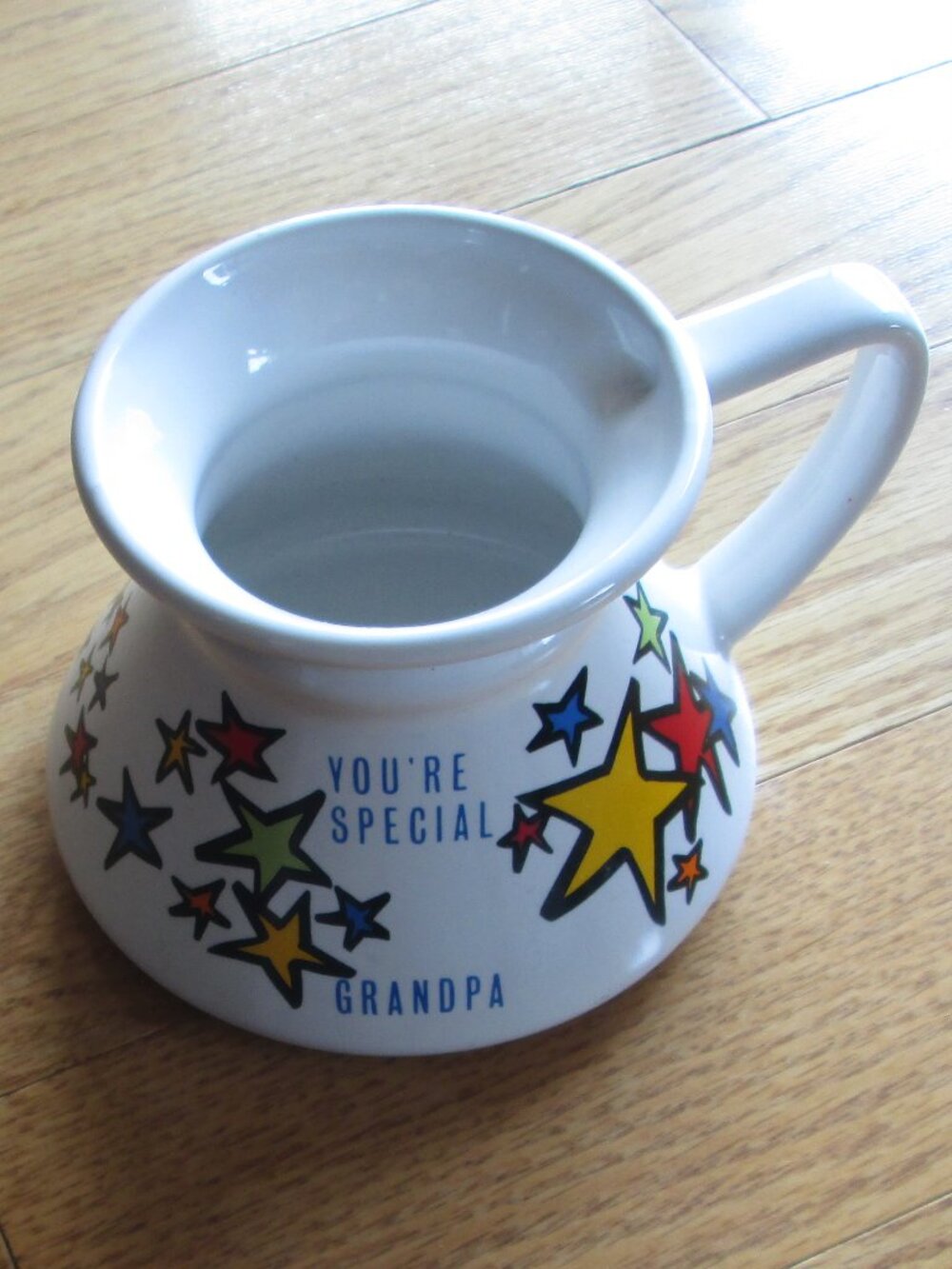 You're Special Grandpa No Spill Coffee Mug White with star pattern